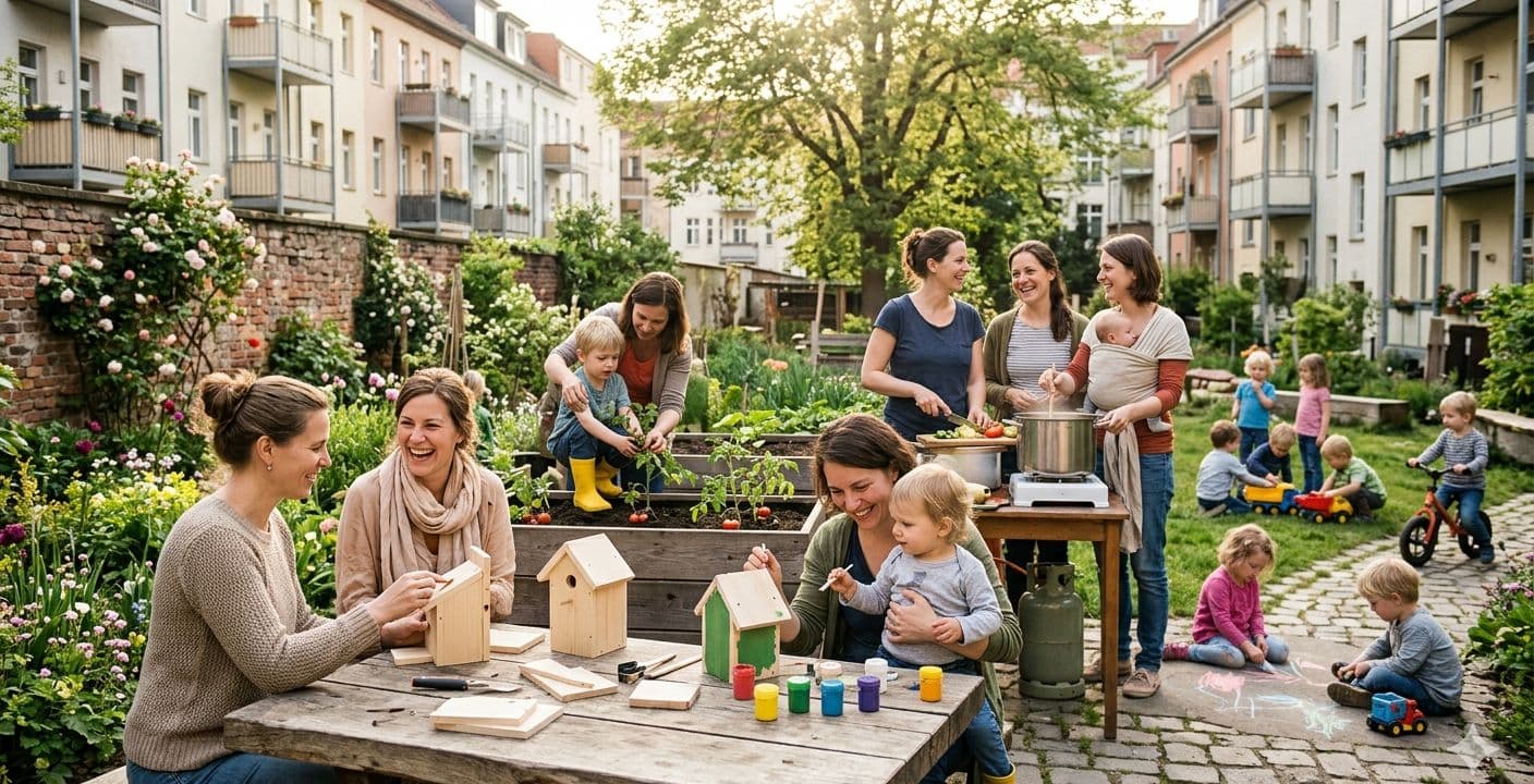 Közösségi kert, családok